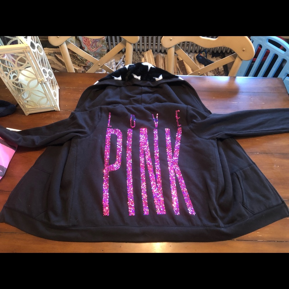 Vs bling fur hoodie. Hard to find. Beautiful Bling